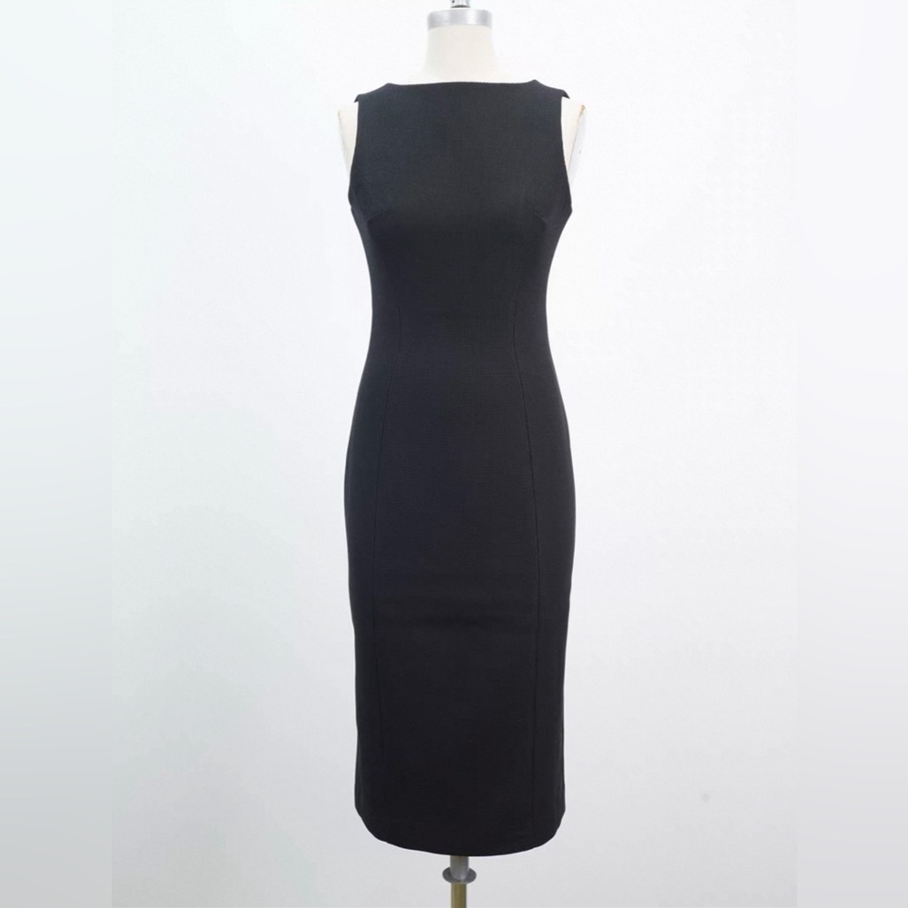 LK Bennett Black Midi Dress - Picture 2 of 5
